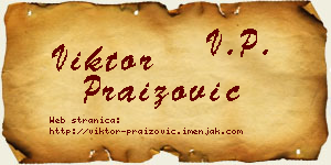 Viktor Praizović vizit kartica